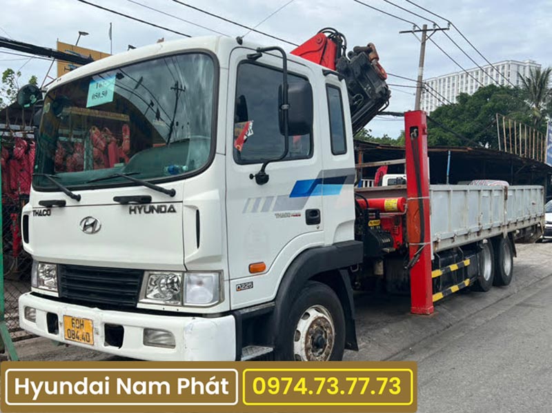 Xe Tải HD210 Gắn Cẩu 7 Tấn Sany Palfinger SPS16000